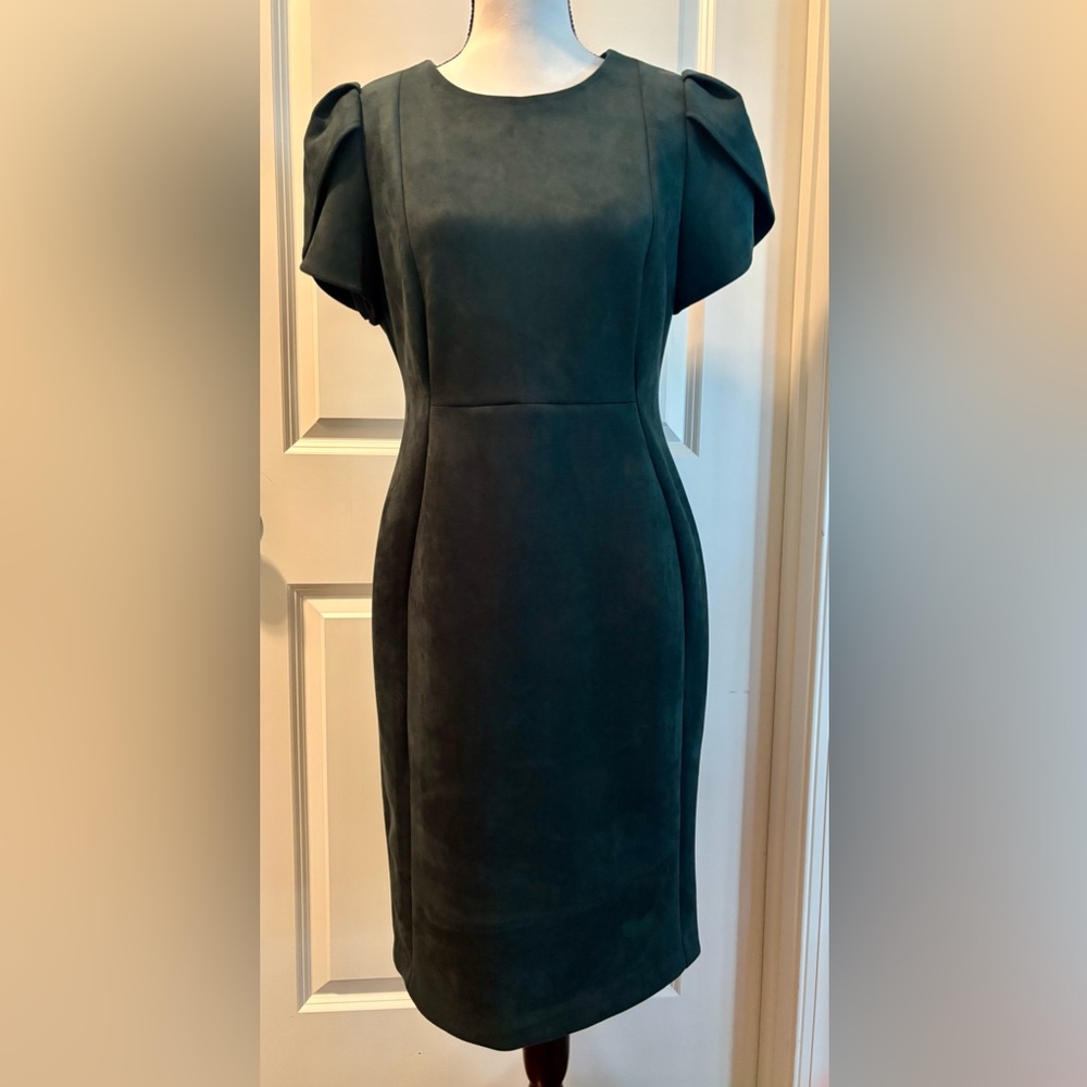 Calvin Klein Scuba Suede Bodycon Dress